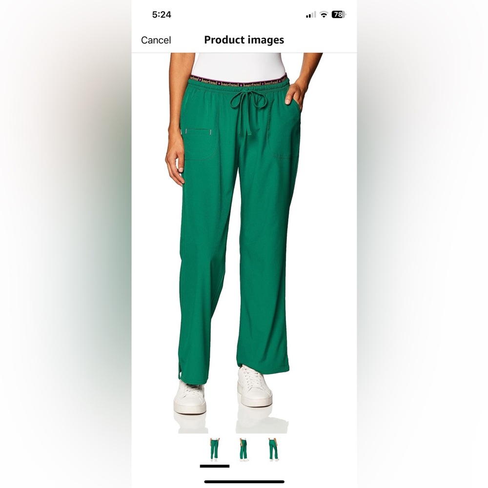 Heart soul break on through - small, tall scrub pants